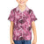 Hawaii Pink Tropical Leaves Family Matching Tank Maxi Dress and Hawaiian Shirt - Polynesian Pride