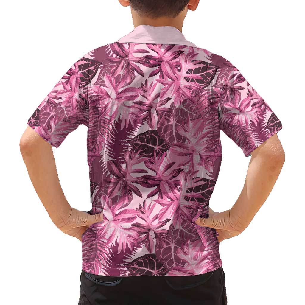 Hawaii Pink Tropical Leaves Hawaiian Shirt - Polynesian Pride
