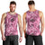 Hawaii Pink Tropical Leaves Men Tank Top - Polynesian Pride