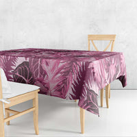 Hawaii Pink Tropical Leaves Tablecloth - Polynesian Pride