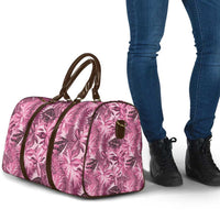 Hawaii Pink Tropical Leaves Travel Bag - Polynesian Pride