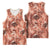 Hawaii Red Brown Tropical Leaves Basketball Jersey - Polynesian Pride