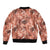 Hawaii Red Brown Tropical Leaves Bomber Jacket - Polynesian Pride