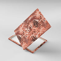 Hawaii Red Brown Tropical Leaves Canvas Wall Art - Polynesian Pride