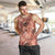 Hawaii Red Brown Tropical Leaves Men Tank Top - Polynesian Pride