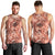 Hawaii Red Brown Tropical Leaves Men Tank Top - Polynesian Pride