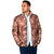 Hawaii Red Brown Tropical Leaves Padded Jacket - Polynesian Pride