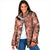 Hawaii Red Brown Tropical Leaves Padded Jacket - Polynesian Pride