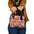 Hawaii Red Brown Tropical Leaves Shoulder Handbag - Polynesian Pride