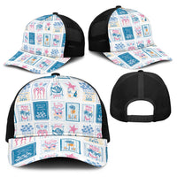 Hawaii Coastal Summer Postcard Baseball Net Cap