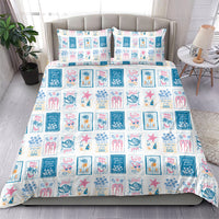 Hawaii Coastal Summer Postcard Bedding Set