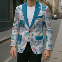 Hawaii Coastal Summer Postcard Blazer