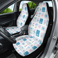 Hawaii Coastal Summer Postcard Car Seat Cover