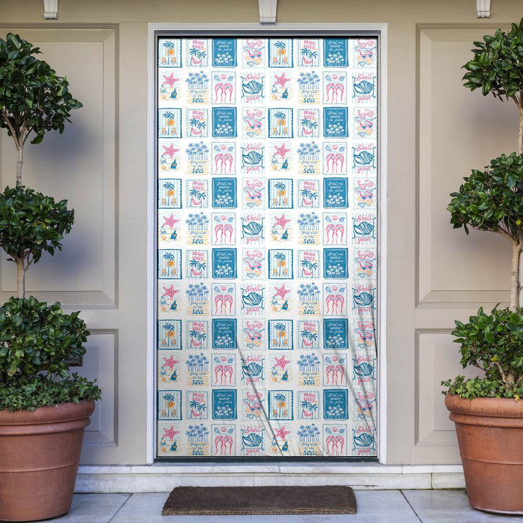 Hawaii Coastal Summer Postcard Door Cover