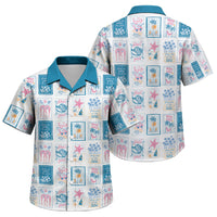 Hawaii Coastal Summer Postcard Family Matching Mermaid Dress and Hawaiian Shirt