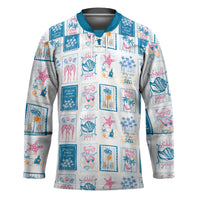 Hawaii Coastal Summer Postcard Hockey Jersey