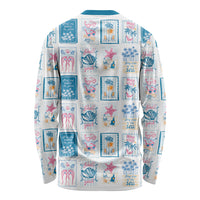 Hawaii Coastal Summer Postcard Long Sleeve Shirt