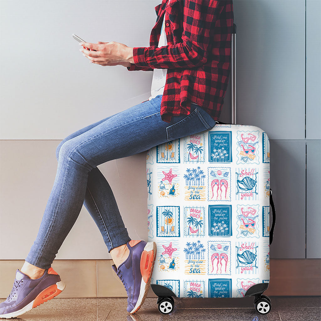Hawaii Coastal Summer Postcard Luggage Cover