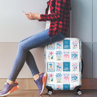 Hawaii Coastal Summer Postcard Luggage Cover
