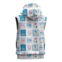 Hawaii Coastal Summer Postcard Sleeveless Hoodie