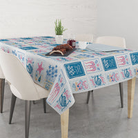Hawaii Coastal Summer Postcard Tablecloth