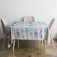 Hawaii Coastal Summer Postcard Tablecloth