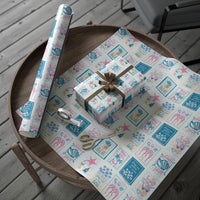 Hawaii Coastal Summer Postcard Wrapping Paper
