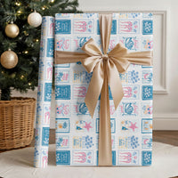 Hawaii Coastal Summer Postcard Wrapping Paper