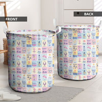 Aloha Summer Posters Grunge Textures Laundry Basket
