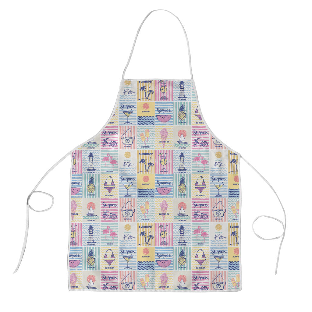 Aloha Summer Posters Grunge Textures Apron