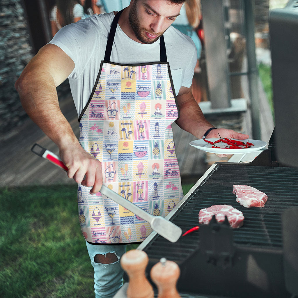 Aloha Summer Posters Grunge Textures Apron