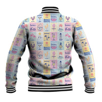 Aloha Summer Posters Grunge Textures Baseball Jacket
