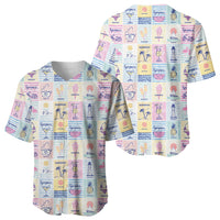 Aloha Summer Posters Grunge Textures Baseball Jersey