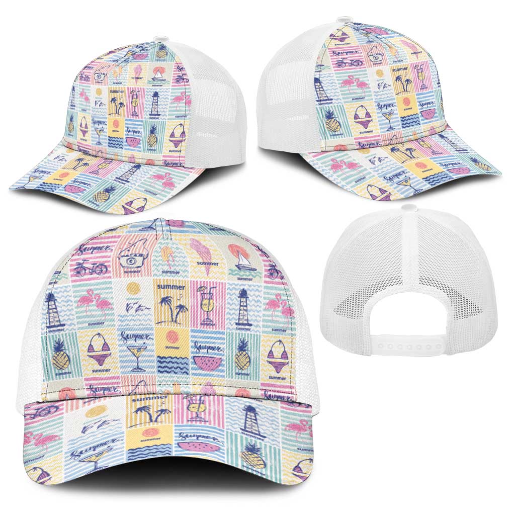Aloha Summer Posters Grunge Textures Baseball Net Cap