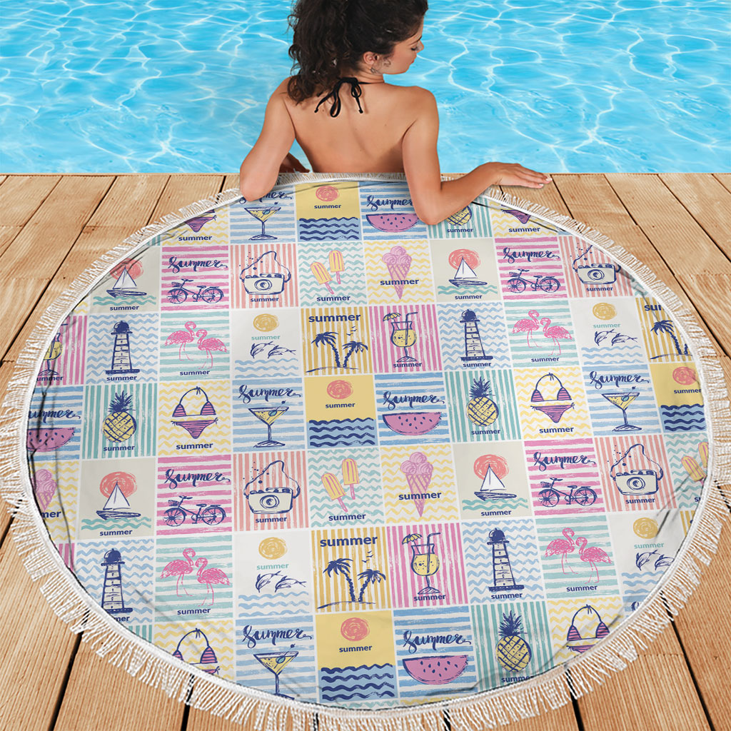 Aloha Summer Posters Grunge Textures Beach Blanket