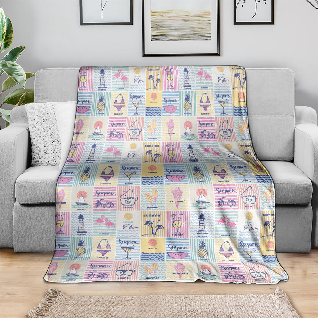 Aloha Summer Posters Grunge Textures Blanket