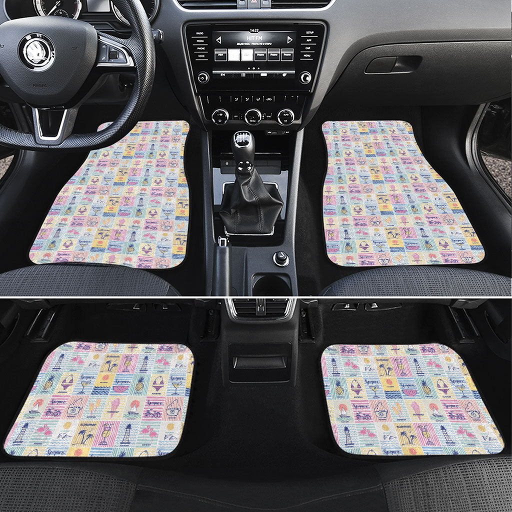 Aloha Summer Posters Grunge Textures Car Mats