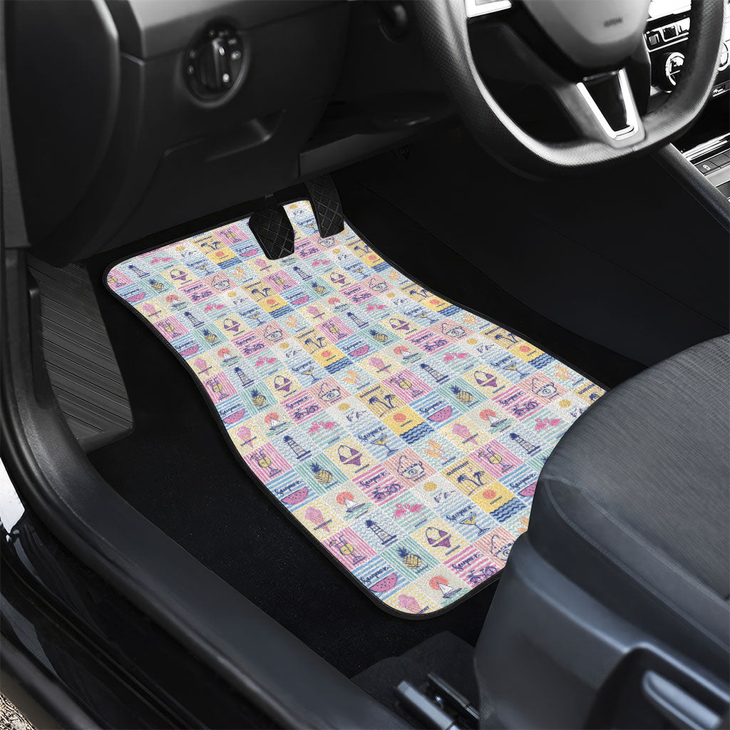 Aloha Summer Posters Grunge Textures Car Mats