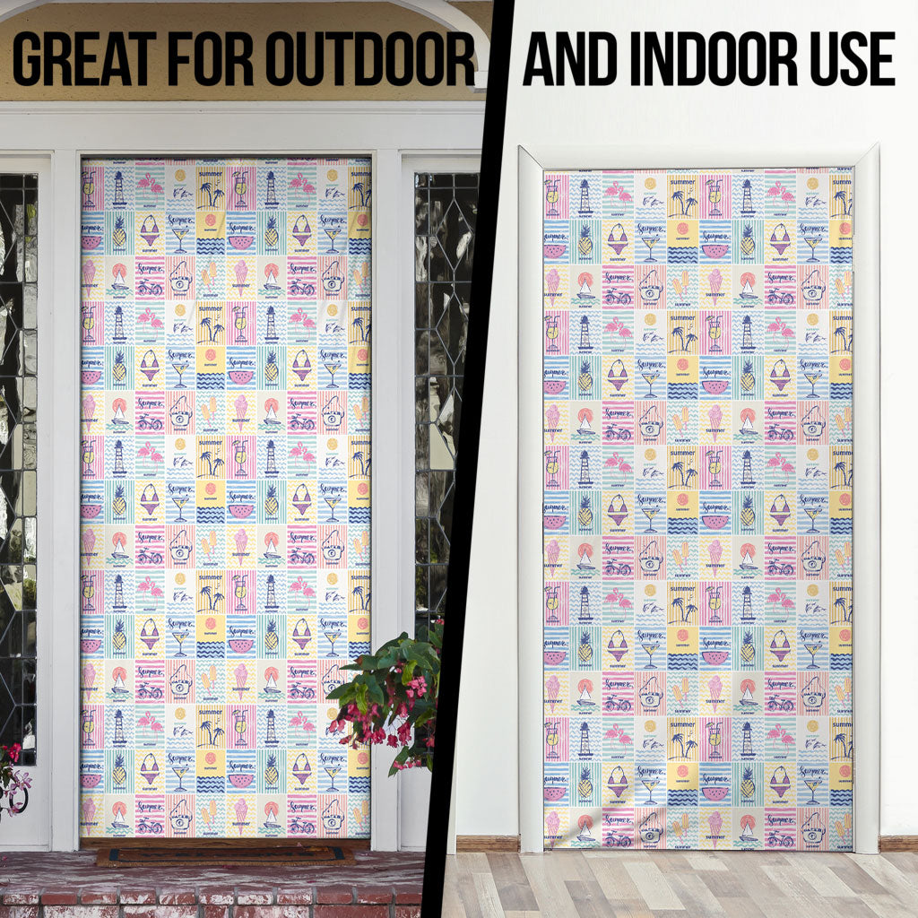 Aloha Summer Posters Grunge Textures Door Cover