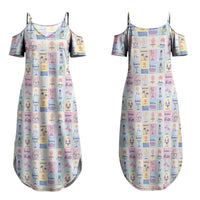 Aloha Summer Posters Grunge Textures Family Matching Summer Maxi Dress and Hawaiian Shirt