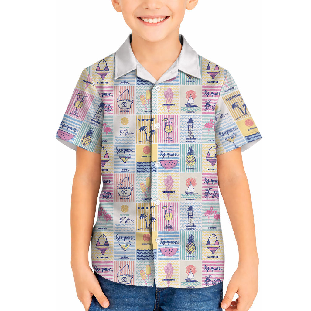 Aloha Summer Posters Grunge Textures Hawaiian Shirt