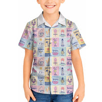 Aloha Summer Posters Grunge Textures Hawaiian Shirt
