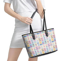 Aloha Summer Posters Grunge Textures Leather Tote Bag