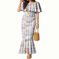 Aloha Summer Posters Grunge Textures Mermaid Dress