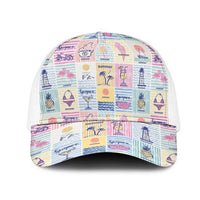 Aloha Summer Posters Grunge Textures Mesh Trucker Cap