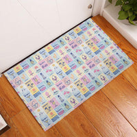 Aloha Summer Posters Grunge Textures Rubber Doormat