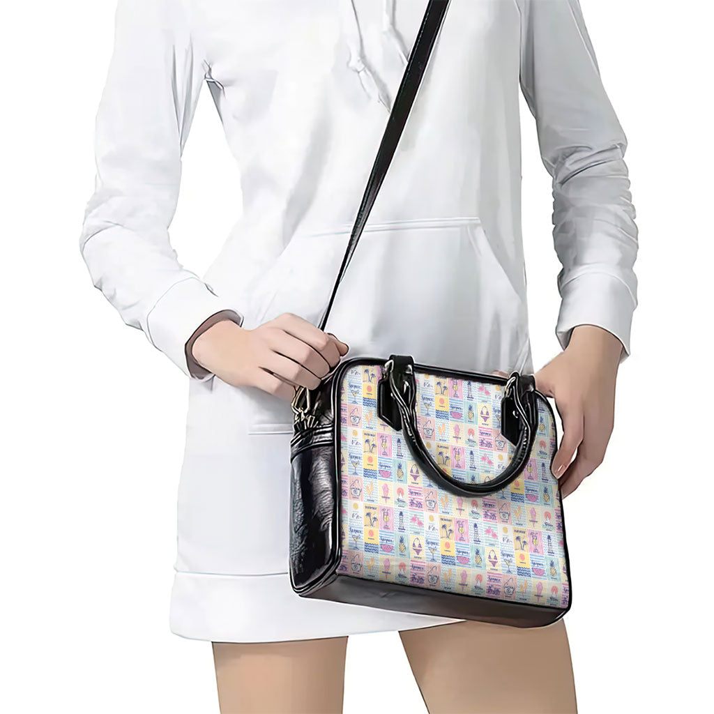 Aloha Summer Posters Grunge Textures Shoulder Handbag