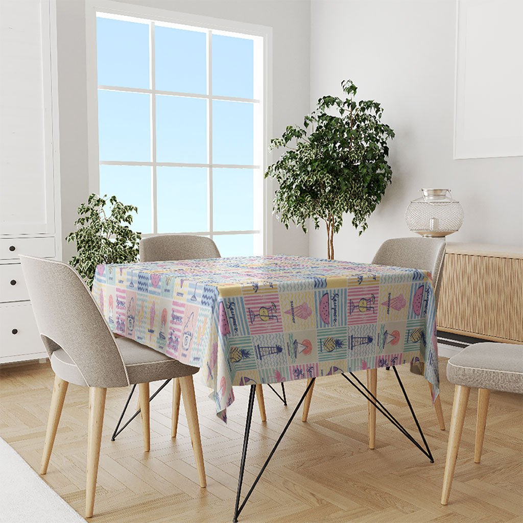 Aloha Summer Posters Grunge Textures Tablecloth