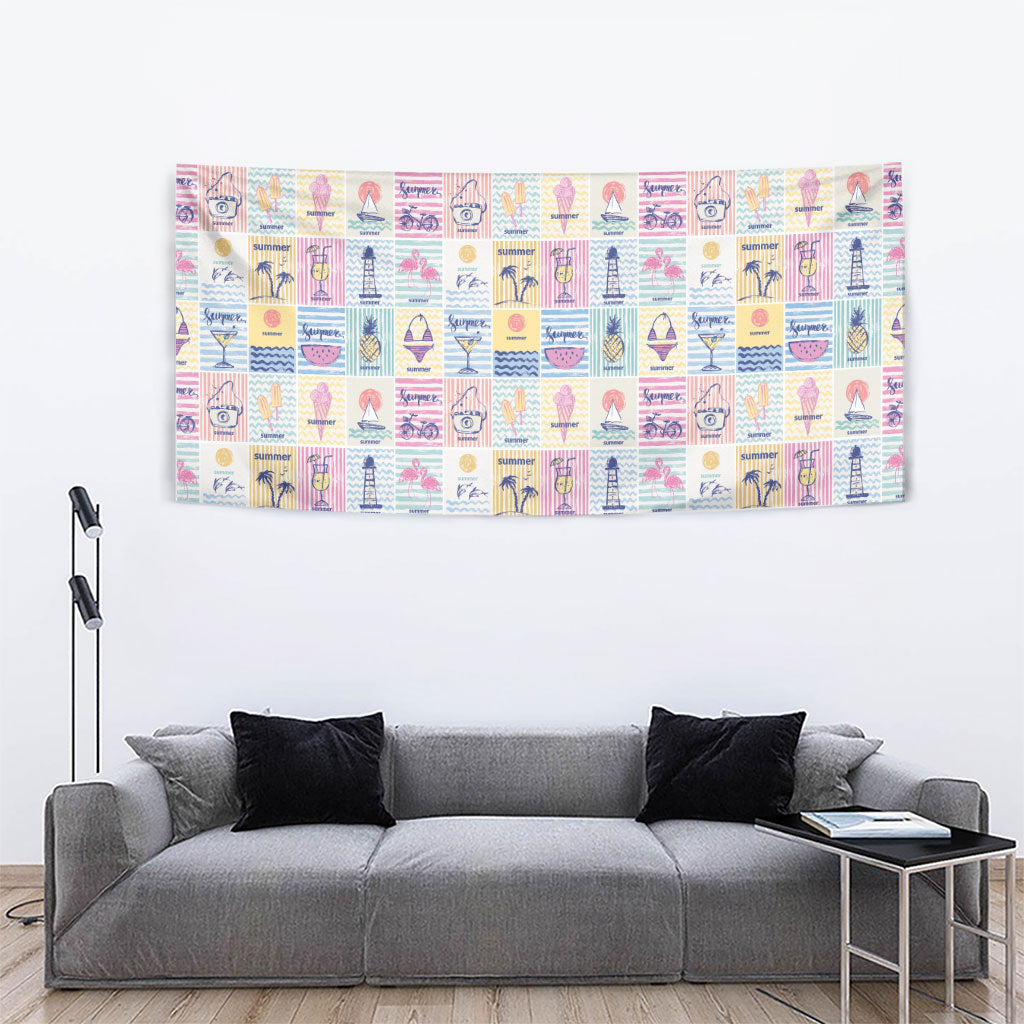 Aloha Summer Posters Grunge Textures Tapestry