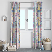 Aloha Summer Posters Grunge Textures Window Curtain